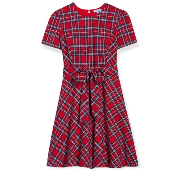 Draper James Short Sleeve Bow Waist Love Circle Dress - 6 - Picture 3 of 3